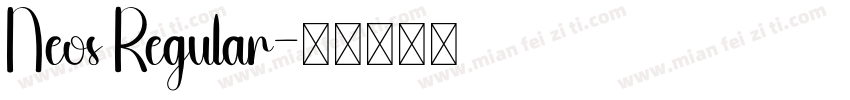 Neos Regular字体转换